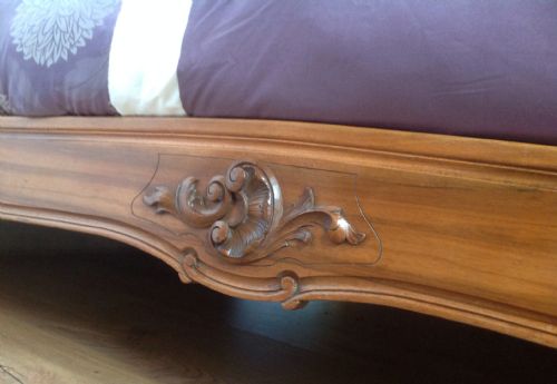 SOLID WALNUT FRENCH BED - ADDITIONAL PHOTO 6