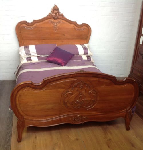 SOLID WALNUT FRENCH BED - ADDITIONAL PHOTO 12