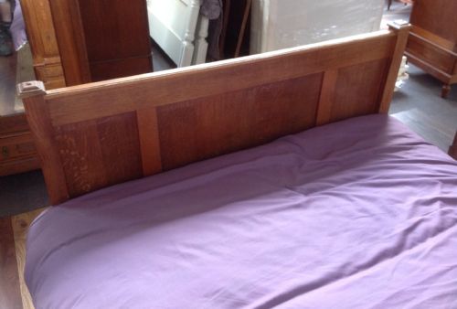 CARVED OAK FRENCH KINGSIZE BED - ADDITIONAL PHOTO 7