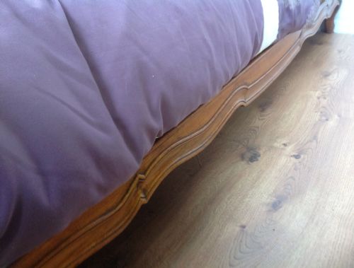 FRENCH UPHOLSTERED CARVED DOUBLE BED - ADDITIONAL PHOTO 6