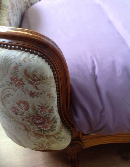 FRENCH UPHOLSTERED CARVED DOUBLE BED - ADDITIONAL PHOTO 7