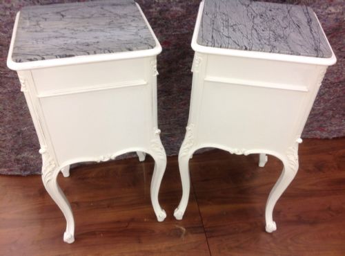 PAIR OF FRENCH CARVED BEDSIDE CABINETS - ADDITIONAL PHOTO 2