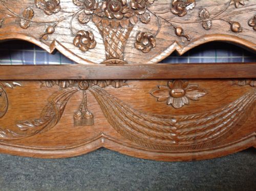ORNATELY CARVED FRENCH OAK DOUBLE BED - ADDITIONAL PHOTO 7