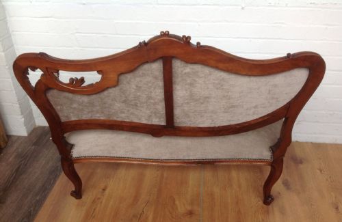 CARVED FRENCH WALNUT SOFA SUITE - ADDITIONAL PHOTO 4