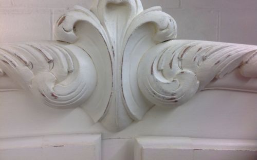 LARGE FRENCH PAINTED ARMOIRE - ADDITIONAL PHOTO 3