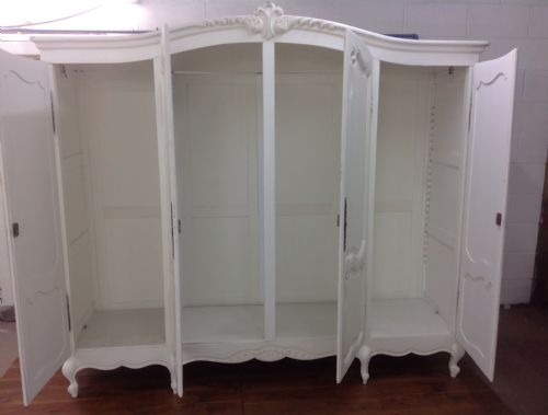 LARGE FRENCH PAINTED ARMOIRE - ADDITIONAL PHOTO 8
