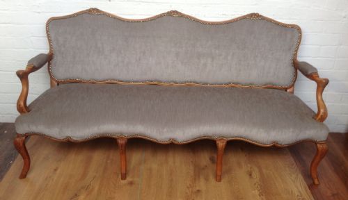 large walnut french sofa - CATEGORY: ANTIQUE SOFAS - DATED 1900
