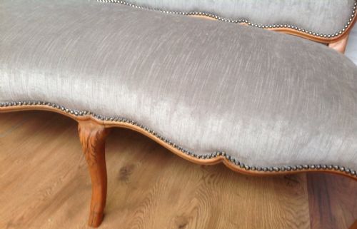 LARGE WALNUT FRENCH SOFA - ADDITIONAL PHOTO 9