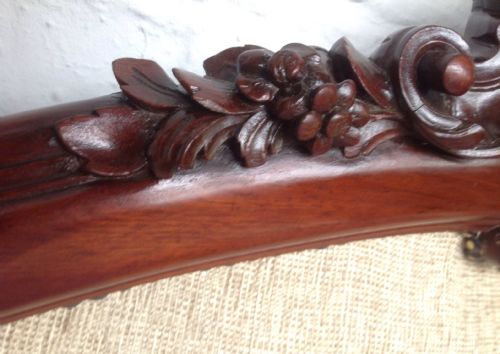 KINGSIZE MAHOGANY CARVED FRENCH BED - ADDITIONAL PHOTO 10