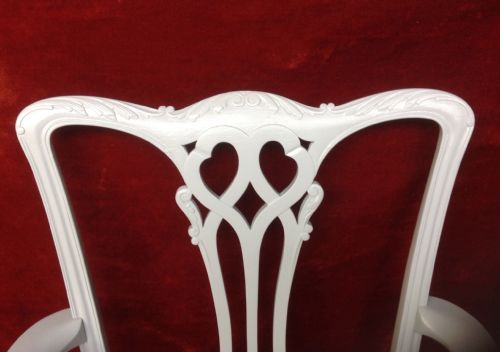 PAIR OF MAHOGANY PAINTED CARVER CHAIRS AND CONSOLE TABLE - ADDITIONAL PHOTO 8