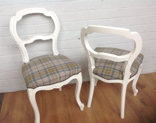 PAIR OF PAINTED FRENCH SIDE CHAIRS - ADDITIONAL PHOTO 9