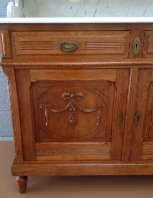 CARVED OAK FRENCH WASHSTAND - ADDITIONAL PHOTO 7
