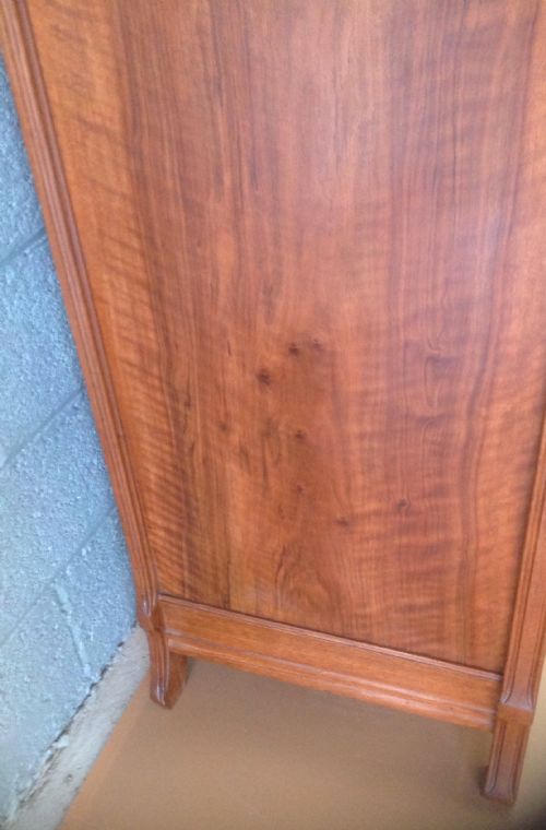 LARGE OAK FRENCH ARTS AND CRAFTS ARMOIRE - ADDITIONAL PHOTO 6