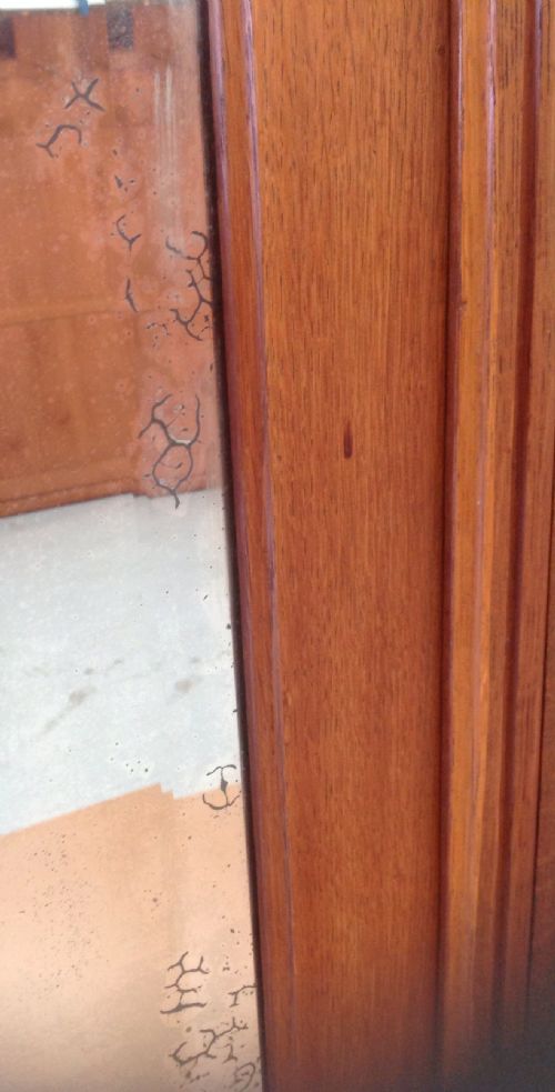 LARGE OAK FRENCH ARTS AND CRAFTS ARMOIRE - ADDITIONAL PHOTO 9