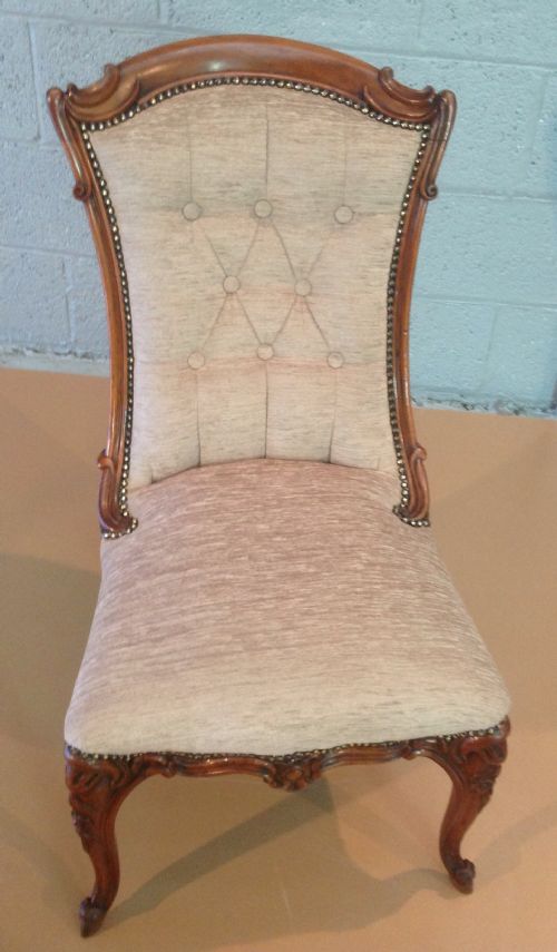antique rosewood nursing chair - CATEGORY: ANTIQUE CHAIRS - DATED 1860