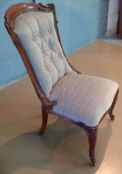 ANTIQUE ROSEWOOD NURSING CHAIR - ADDITIONAL PHOTO 1