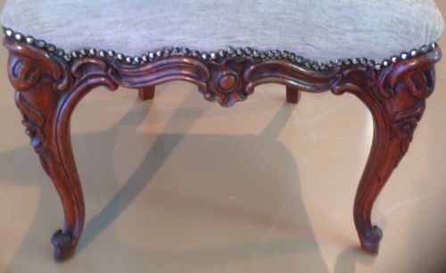 ANTIQUE ROSEWOOD NURSING CHAIR - ADDITIONAL PHOTO 7