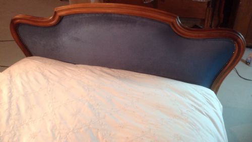 FRENCH WALNUT UPHOLSTERED BED - ADDITIONAL PHOTO 7