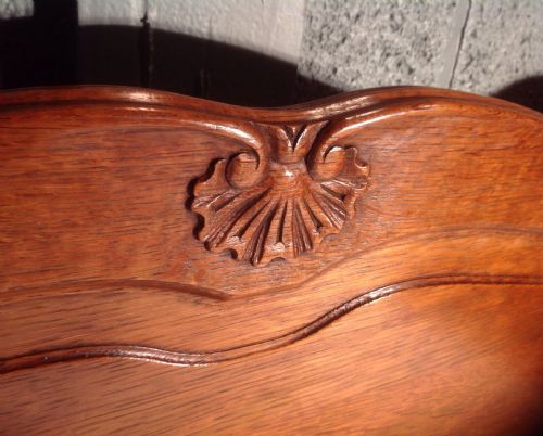 CARVED OAK FRENCH BED - ADDITIONAL PHOTO 6