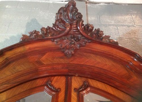 ROSEWOOD FRENCH ARMOIRE - ADDITIONAL PHOTO 11