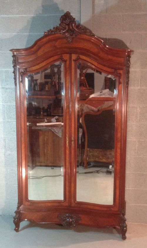 ROSEWOOD FRENCH ARMOIRE - ADDITIONAL PHOTO 12