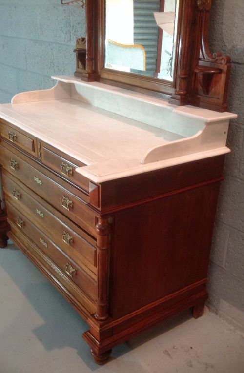 WALNUT FRENCH WASHSTAND - ADDITIONAL PHOTO 9
