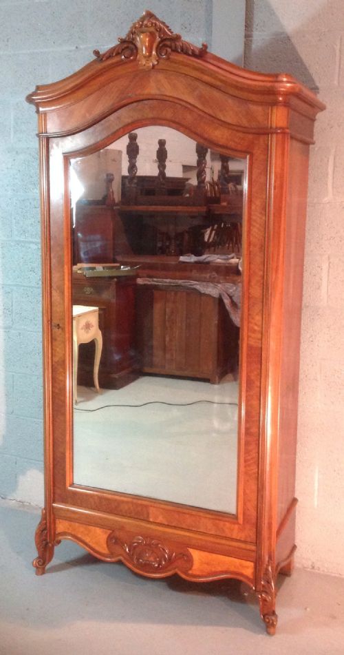 walnut french armoire - CATEGORY: ANTIQUE WARDROBES - DATED 1880