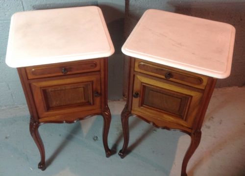 pair of french bedside cabinets - CATEGORY: ANTIQUE CABINETS - DATED 1890