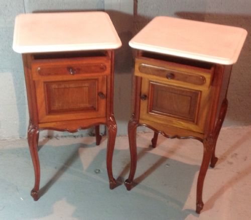 PAIR OF FRENCH BEDSIDE CABINETS - ADDITIONAL PHOTO 5