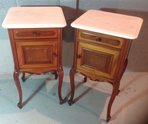 PAIR OF FRENCH BEDSIDE CABINETS - ADDITIONAL PHOTO 8