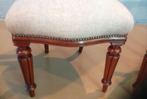 SET OF 3 MAHOGANY VICTORIAN CHAIRS - ADDITIONAL PHOTO 2
