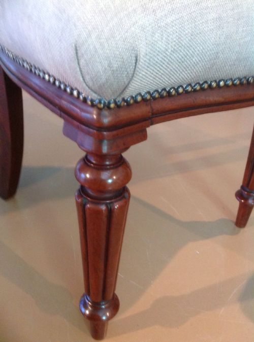SET OF 3 MAHOGANY VICTORIAN CHAIRS - ADDITIONAL PHOTO 3