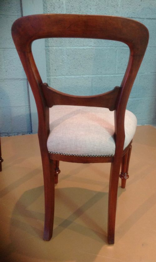 SET OF 3 MAHOGANY VICTORIAN CHAIRS - ADDITIONAL PHOTO 4