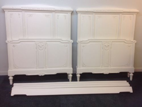 PAIR OF FRENCH WALNUT BEDS - ADDITIONAL PHOTO 5