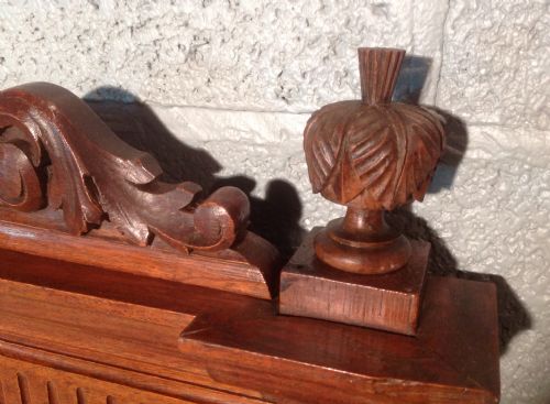 CARVED OAK FRENCH DOUBLE BED - ADDITIONAL PHOTO 8
