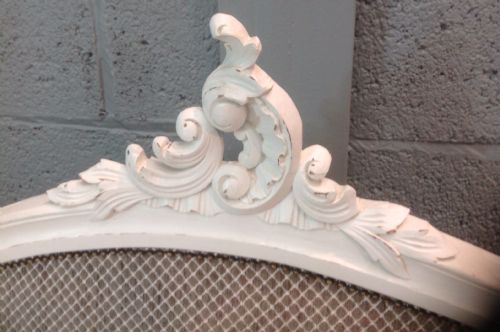 FRENCH PAINTED AND UPHOLSTERED BED - ADDITIONAL PHOTO 2