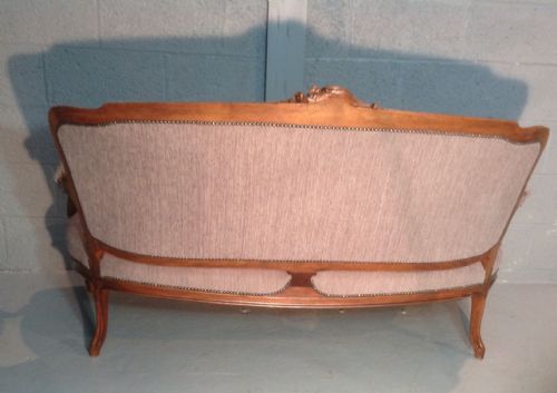 CARVED WALNUT FRENCH SOFA - ADDITIONAL PHOTO 2