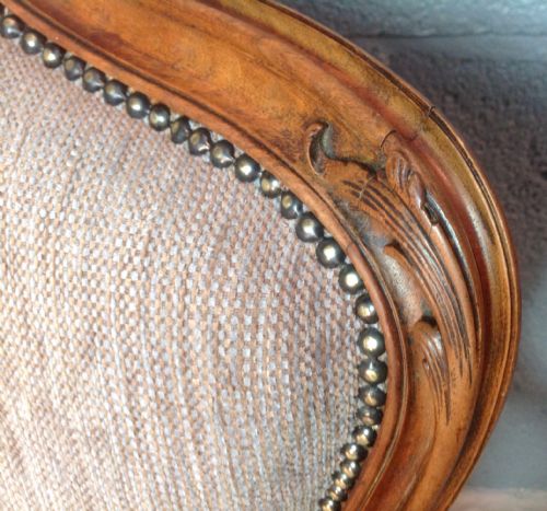 CARVED WALNUT FRENCH SOFA - ADDITIONAL PHOTO 9