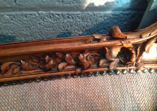 CARVED WALNUT FRENCH SOFA - ADDITIONAL PHOTO 12