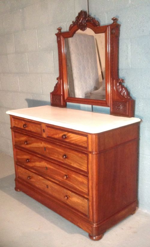MARBLE TOP FRENCH DRESSING TABLE - ADDITIONAL PHOTO 1