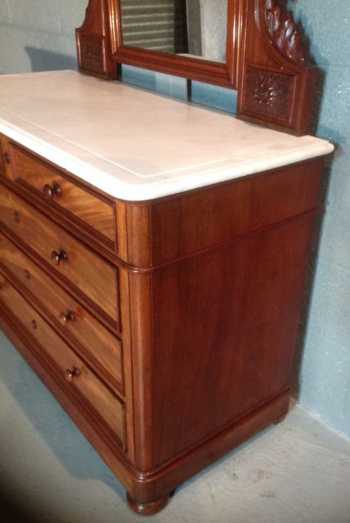MARBLE TOP FRENCH DRESSING TABLE - ADDITIONAL PHOTO 2