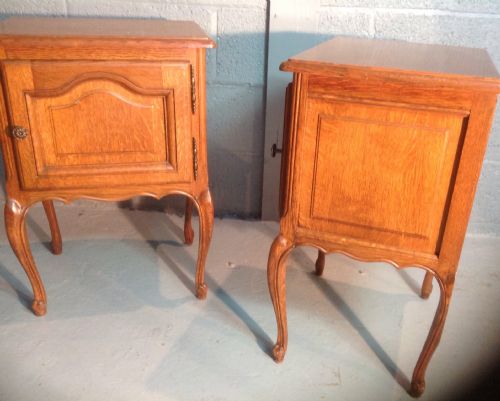 PAIR OF FRENCH BEDSIDE CABINETS - ADDITIONAL PHOTO 1