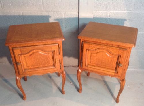 PAIR OF FRENCH BEDSIDE CABINETS - ADDITIONAL PHOTO 4