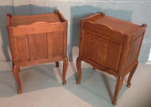 PAIR OF FRENCH OAK BEDSIDE CABINETS - ADDITIONAL PHOTO 8