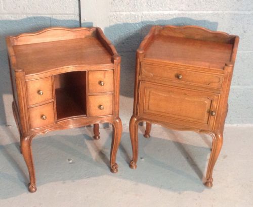 PAIR OF FRENCH OAK BEDSIDE CABINETS - ADDITIONAL PHOTO 10