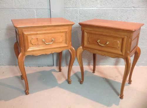 pair of french side tables - CATEGORY: ANTIQUE CABINETS - DATED 1920