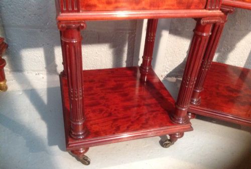 MAHOGANY KINGSIZE BED AND BEDSIDE CABINETS - ADDITIONAL PHOTO 9
