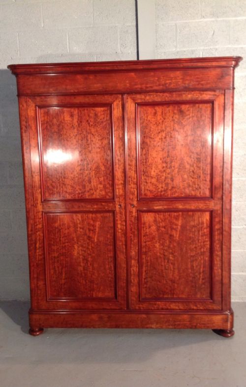 large plum pudding french armoire - CATEGORY: ANTIQUE WARDROBES - DATED 1880