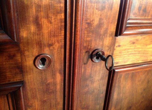LARGE PLUM PUDDING FRENCH ARMOIRE - ADDITIONAL PHOTO 7