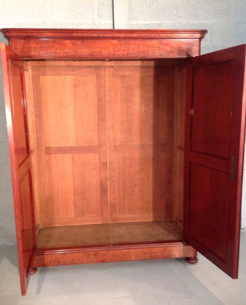 LARGE PLUM PUDDING FRENCH ARMOIRE - ADDITIONAL PHOTO 8